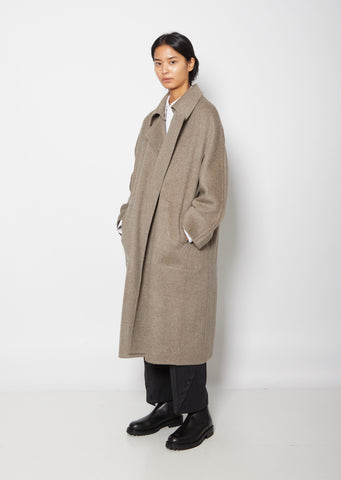Double-Face Yak Coat — Grey