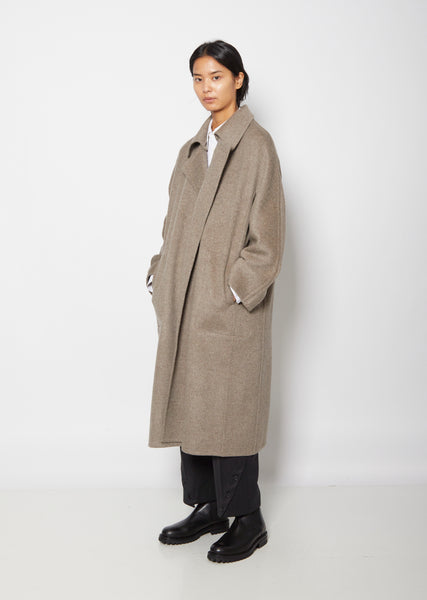 Double-Face Yak Coat — Grey - S / Grey