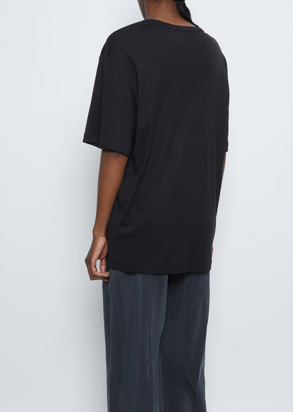 Rib T-Shirt — Black – La Garçonne