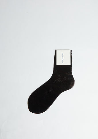 Laminated One Socks — Nero-Black