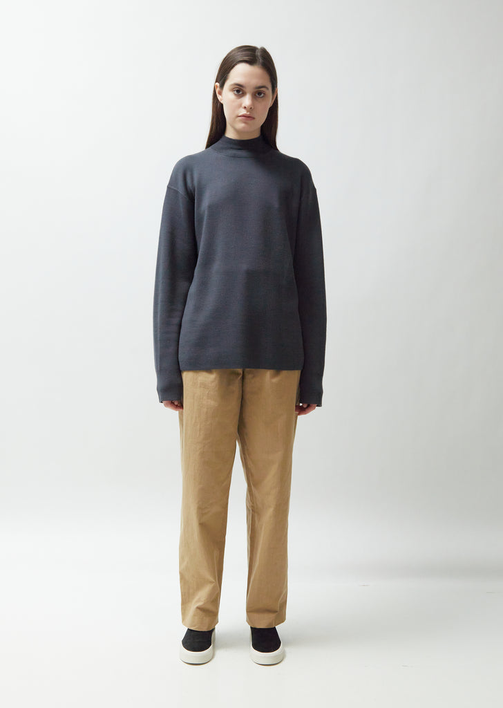 Merino Mock-Neck Long Sleeve