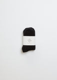 Buckle Over-Ankle Socks - Black