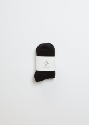 Buckle Over-Ankle Socks - Black