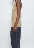 Rib Tank Top — Camel