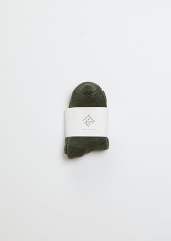 Buckle Ankle Socks — Green
