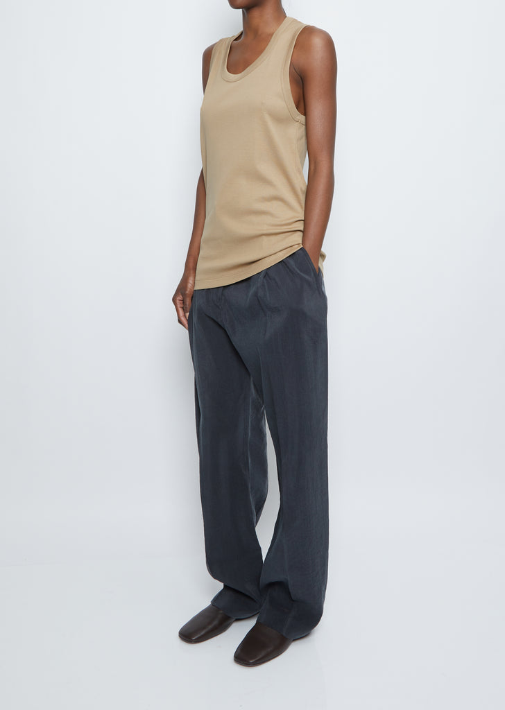 Rib Tank Top — Camel
