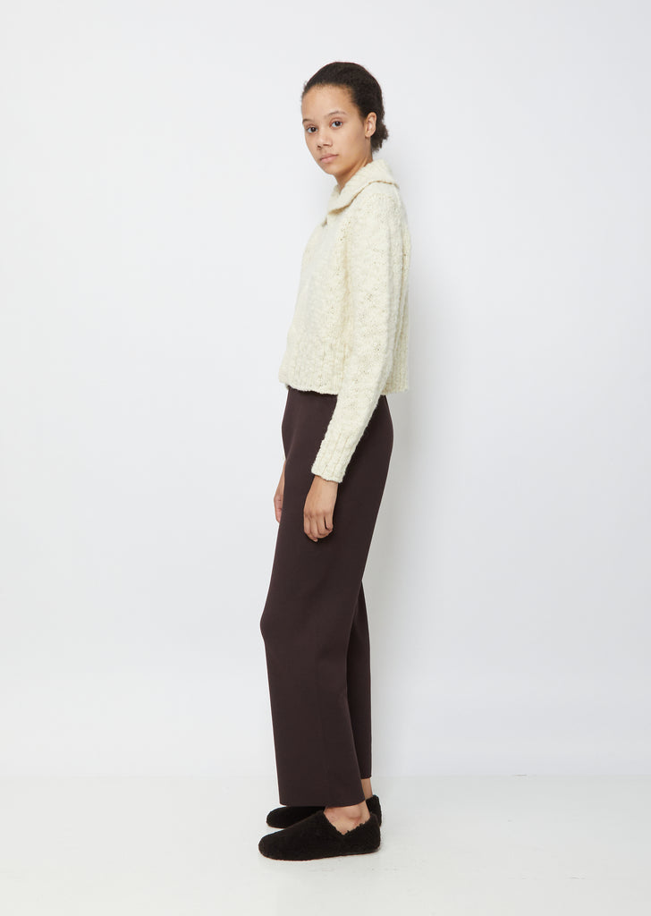 Wool Knit Short Cardigan