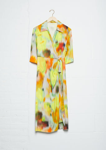Darola Blurred Flower Dress
