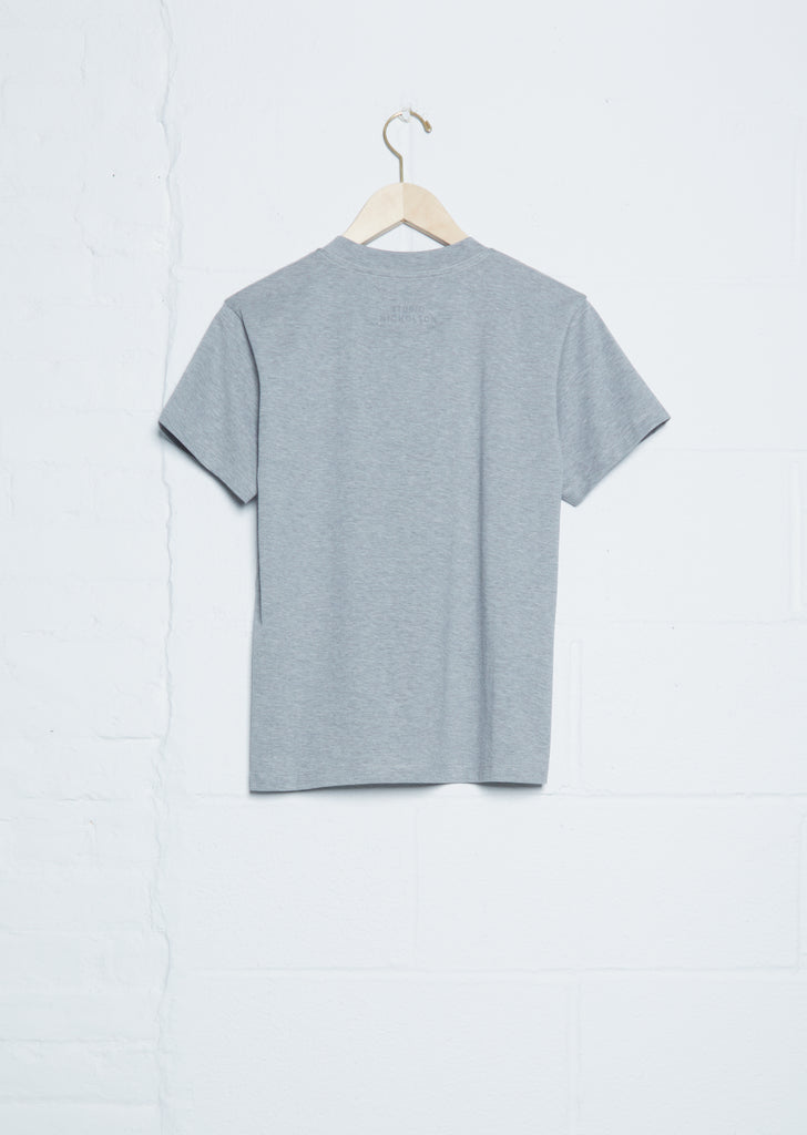 Marine Perfect Cotton Tee — Grey Marl