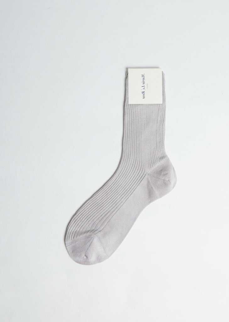 One Ribbed Socks — Perlino
