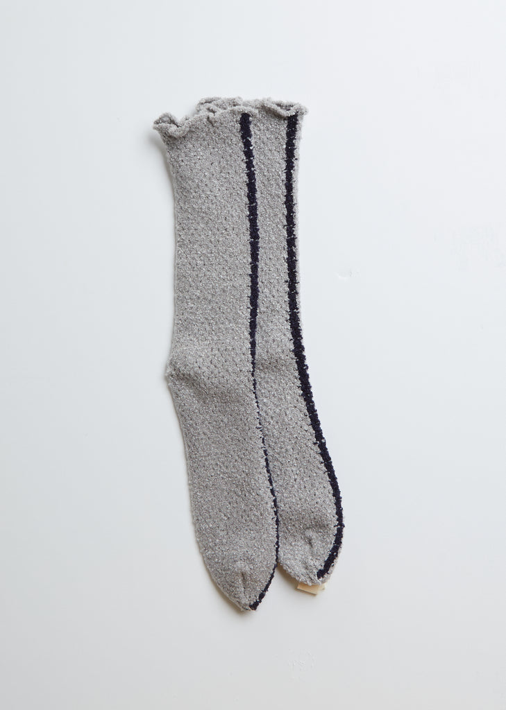 Lattice Lace Socks — Grey
