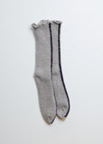 Lattice Lace Socks — Grey