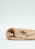 Labra Quadra Natte Scarf — Camel/White