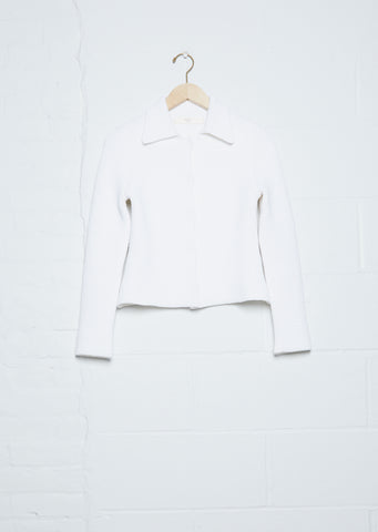 Collared Cardigan — White