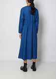 Women Indigo Flannel Kurta Dress