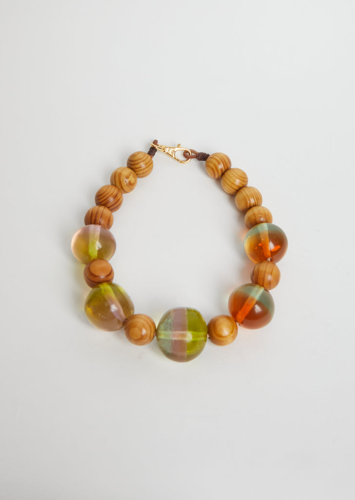 Handmade Resin and Wood Necklace