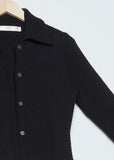 Collared Cardigan — Black
