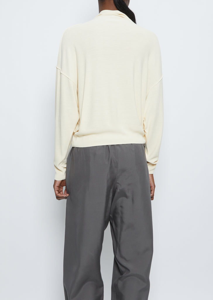 Reversible Sweater — Cream