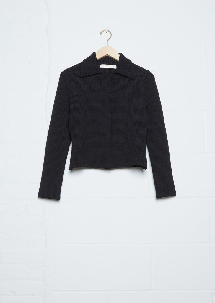 Collared Cardigan — Black