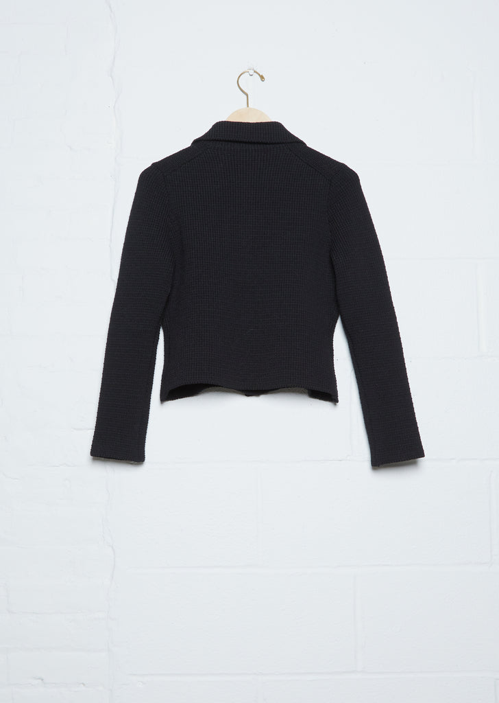 Collared Cardigan — Black