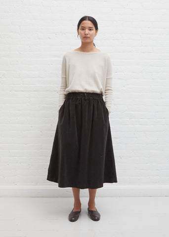 Velvet Double Skirt — Moka