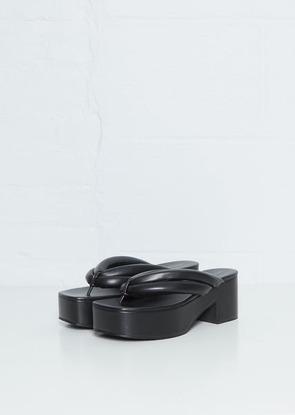 サンダル・ミュール DRIES VAN NOTEN * BLACK WOVEN SANDALS Black Woven Sandals by Dries Van Noten on Sale