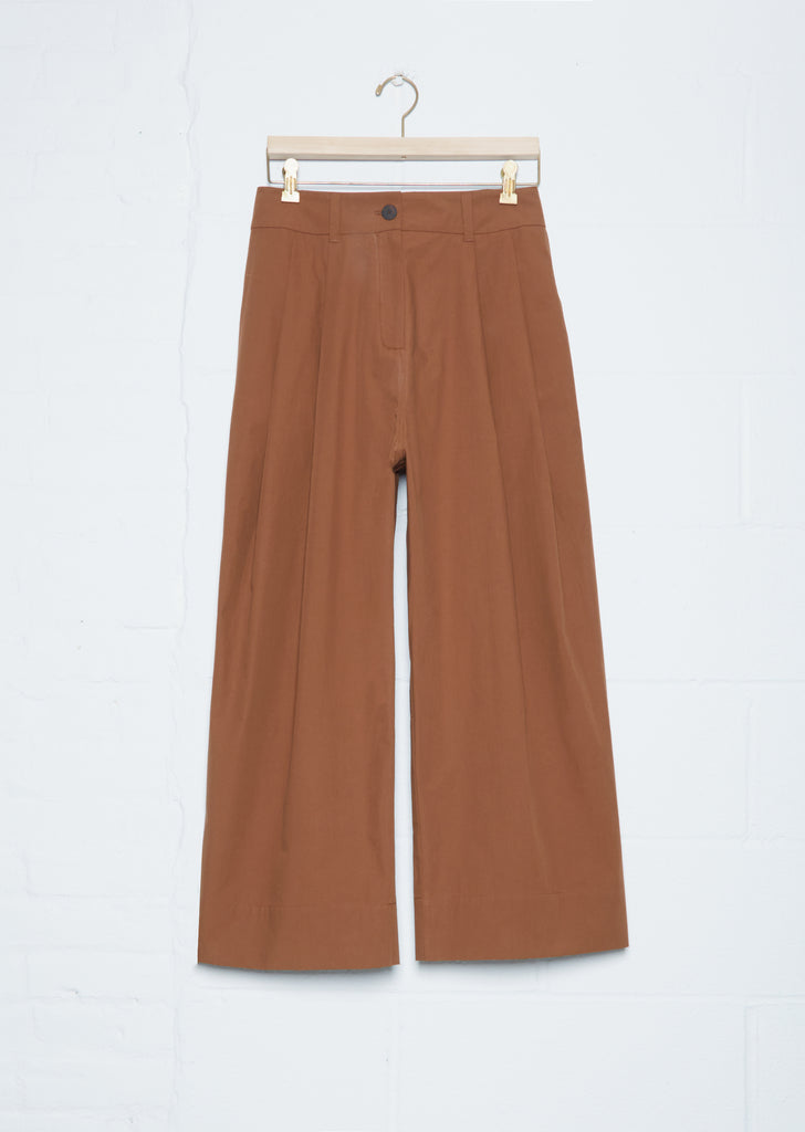 Thompson Cotton Trouser — Hazelnut