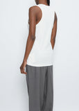 Rib Tank Top — Chalk