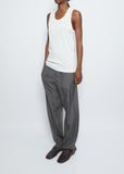 Rib Tank Top — Chalk