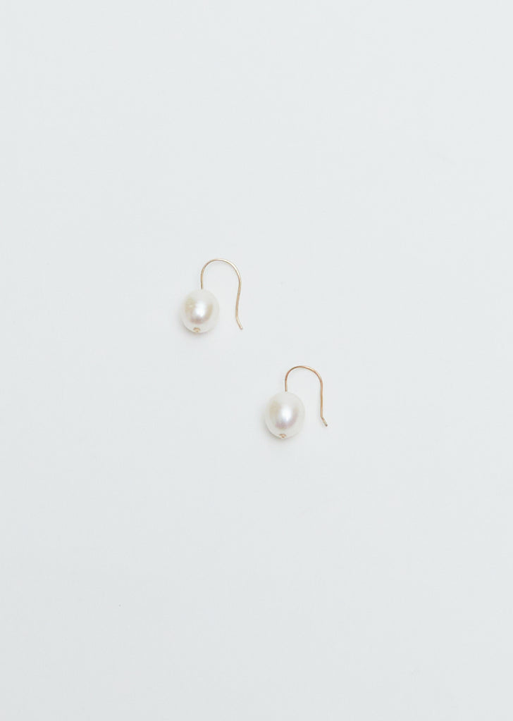 Single Pearl Earrings
