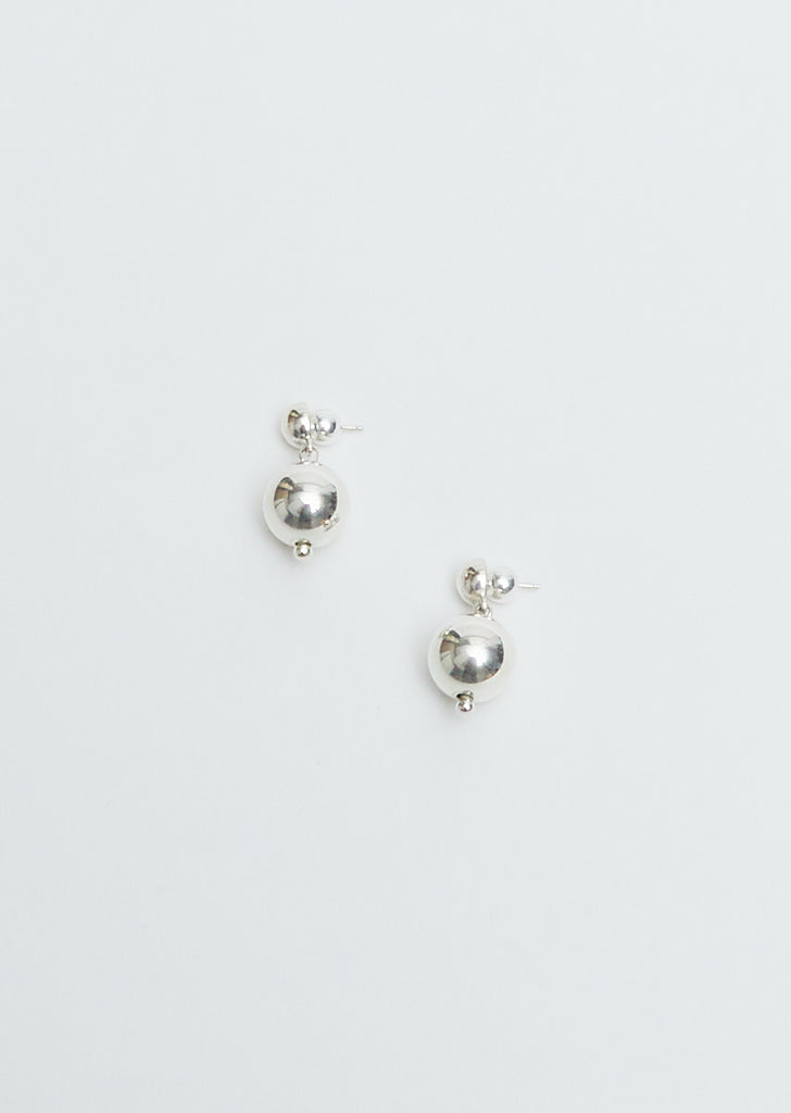 Ball Drop Earrings — Sterling Silver