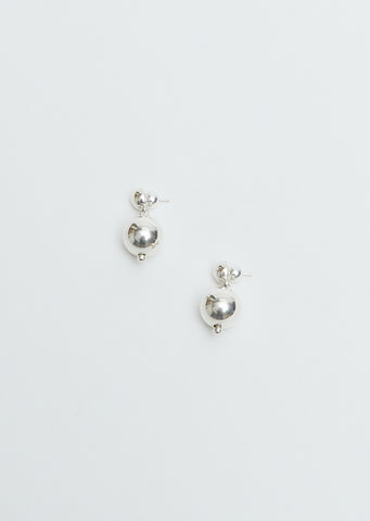 Ball Drop Earrings — Sterling Silver