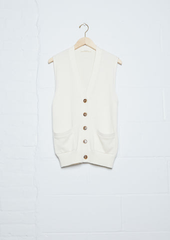 Oversized Sleeveless Cardigan