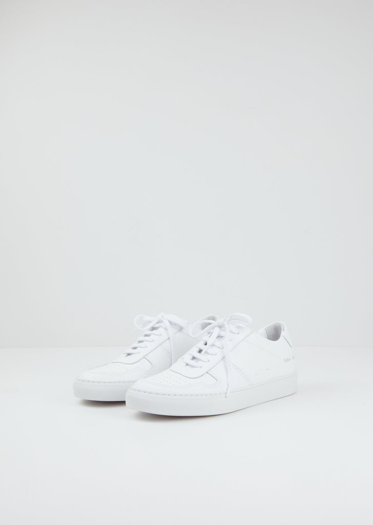 Bball Low Leather Sneakers — White