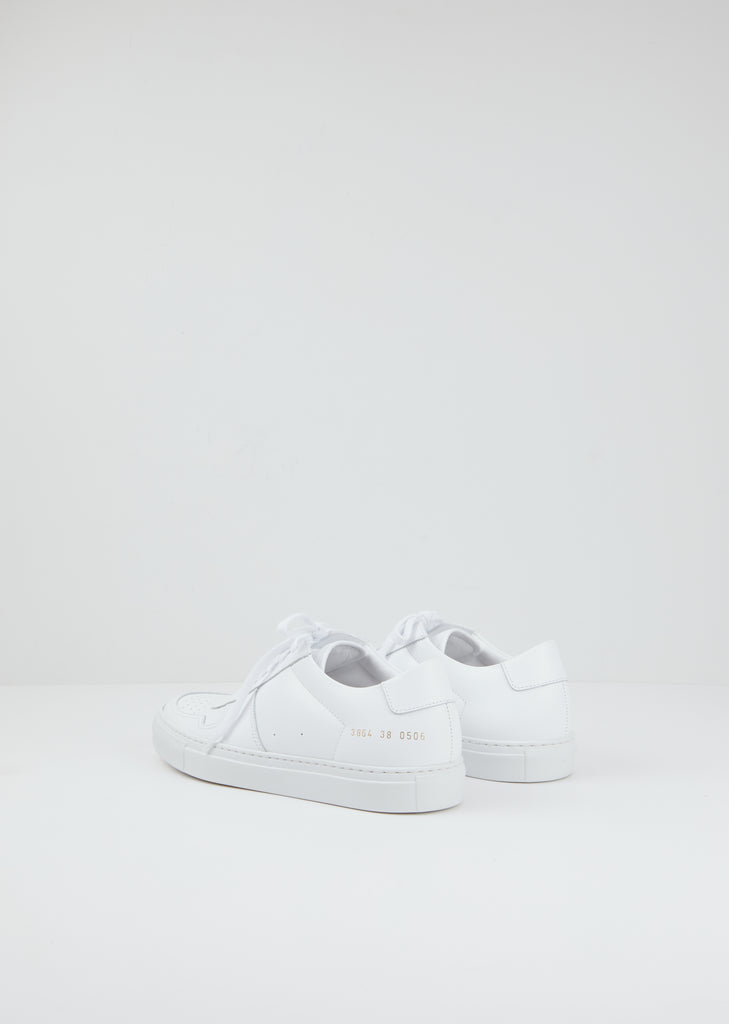 Bball Low Leather Sneakers — White
