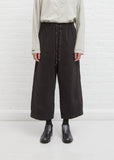 Velvet Wide & Short Trousers — Moka