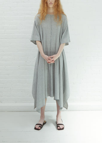 Biwa Cotton Dress — Mix Grey