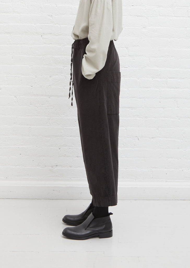 Velvet Wide & Short Trousers — Moka