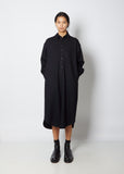 Wool Oversized Shirt Dress