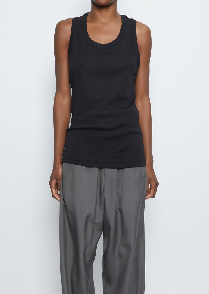 Rib Tank Top — Black