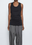 Rib Tank Top — Black