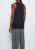 Rib Tank Top — Black