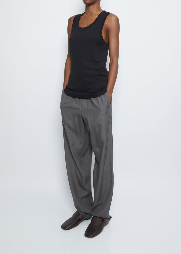 Rib Tank Top — Black
