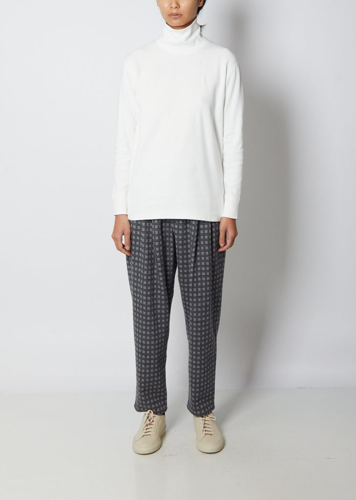 Slub Cotton Rib Turtleneck — Natural