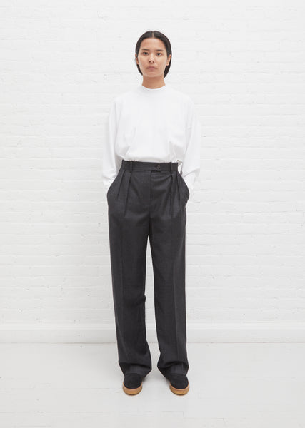 【日本入手困難】FRANCOISE PANTS IN STRIPED WOOL FLANNEL 日本入手困難】FRANCOISE PANTS IN STRIPED WOOL FLANNEL