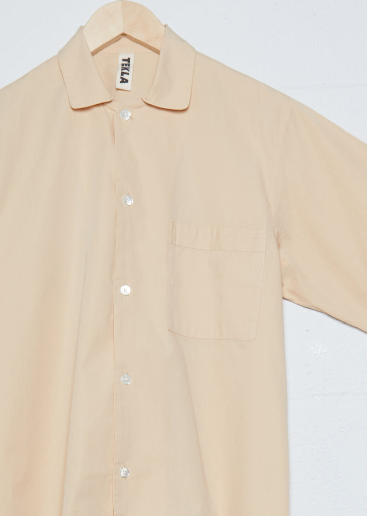 Unisex Sleepwear Poplin Shirt — Khaki