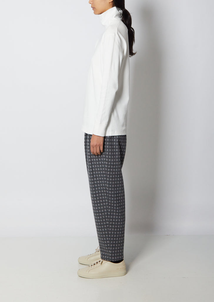 Slub Cotton Rib Turtleneck — Natural