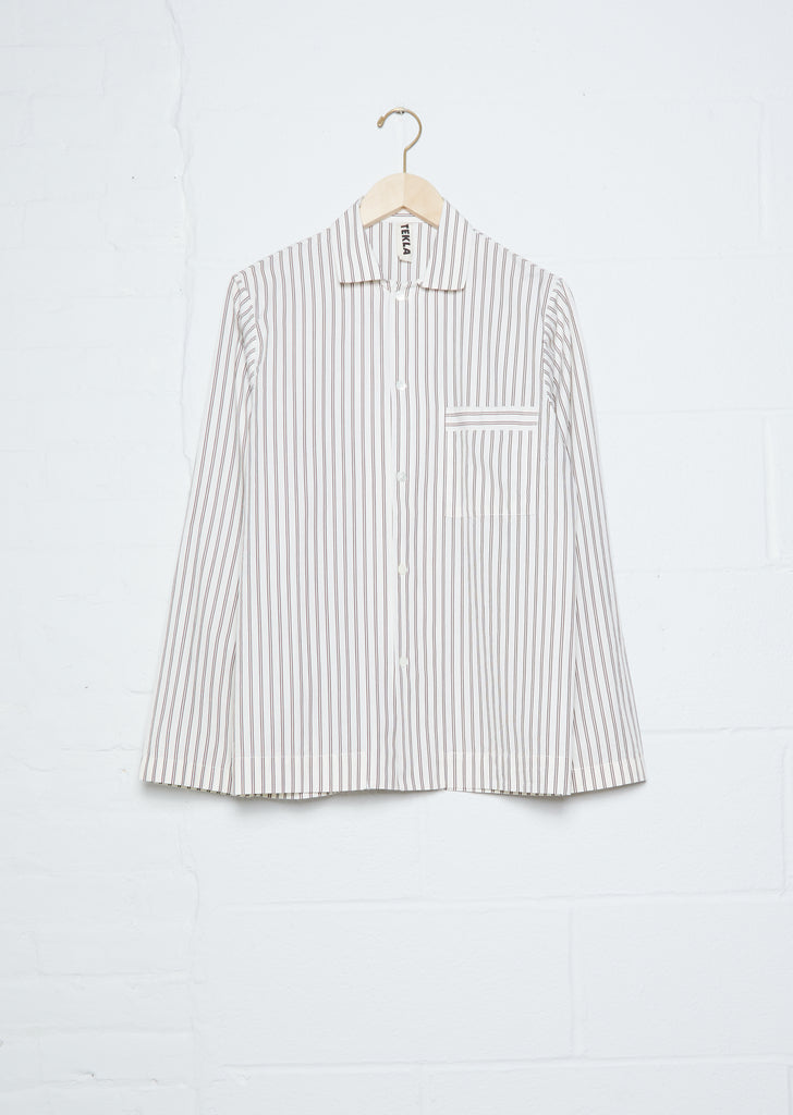Unisex Sleepwear Poplin Shirt — Hopper Stripes