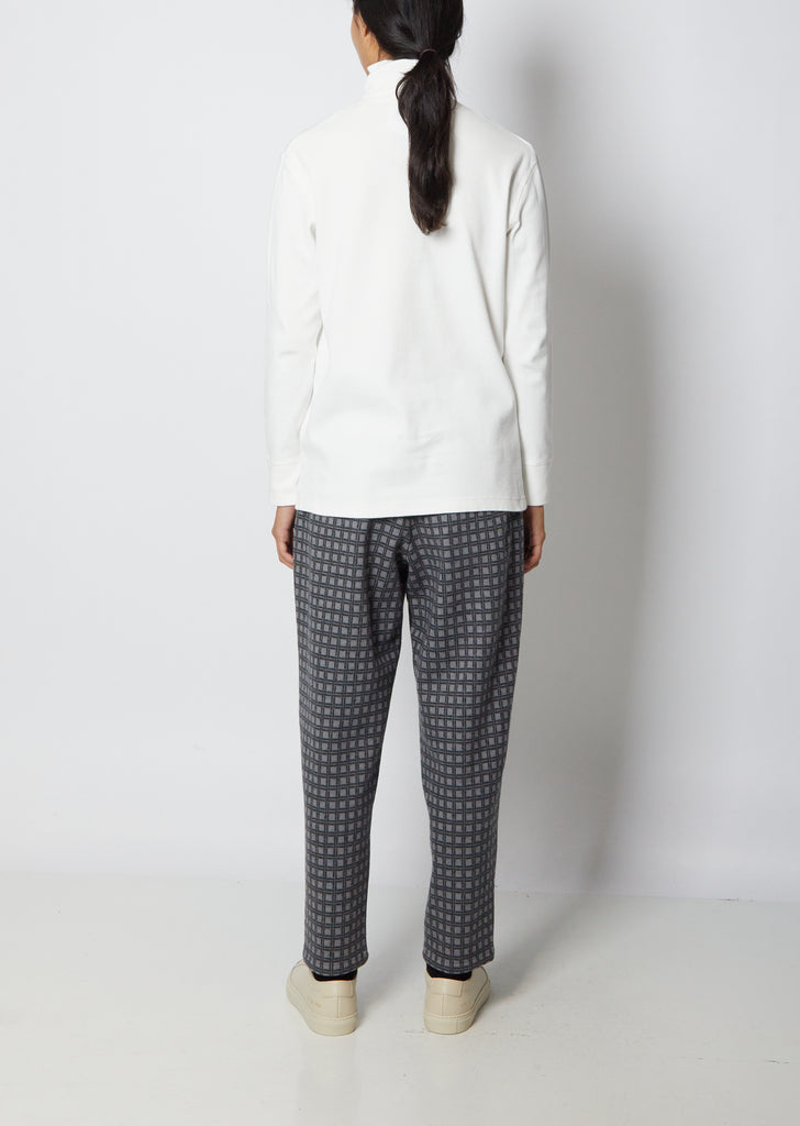Slub Cotton Rib Turtleneck — Natural