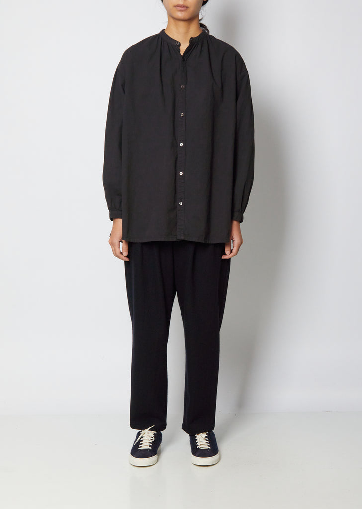 Twill Dobby Black-Mud Dyed Shirt